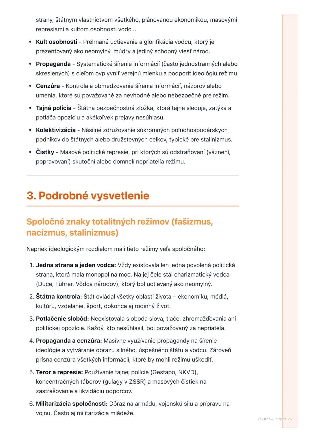 # Vzostup totalitných režimov
(fašizmus, nacizmus,
komunizmus v ZSSR)
1. Prehľad vzostupu totalitných režimov
Po prvej svetovej vojne sa s