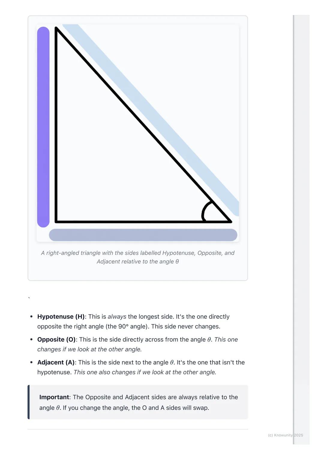 # Introduction to Trigonometric
Ratios
What is trigonometry about?
Trigonometry (or 'trig') is all about the relationship between the angl
