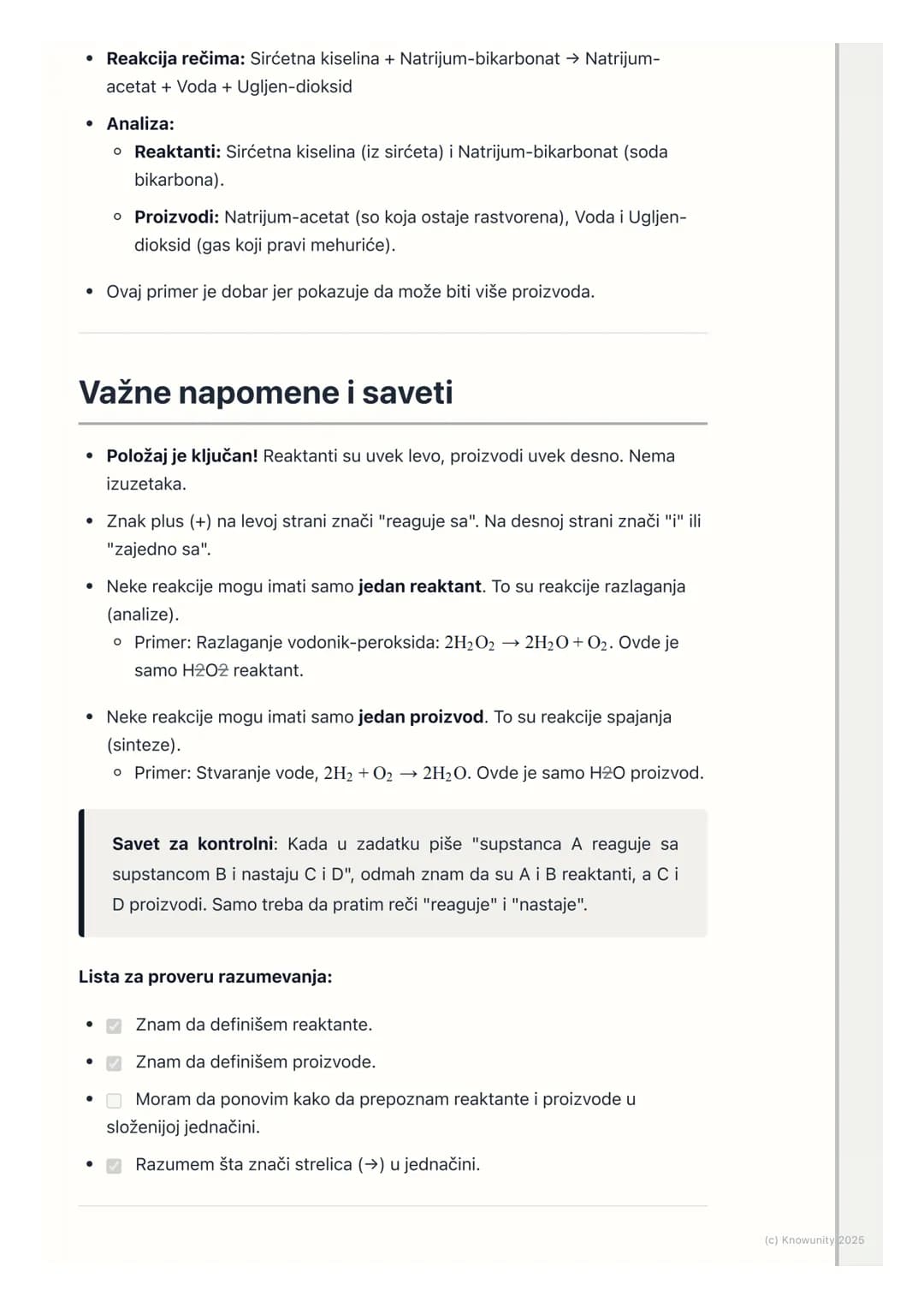 # Reaktanti i proizvodi
## Uvod u reaktante i proizvode
Hemijske reakcije se dešavaju svuda oko nas: kad dišemo, kad se gvožđe rđa,
kad pa
