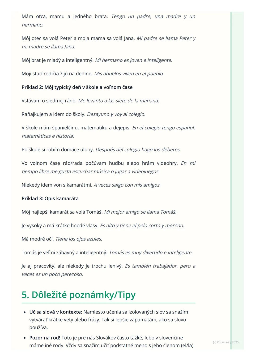 # Základná slovná zásoba
1. Prehľad a úvod
Dnes si zopakujeme a prehĺbime základnú španielsku slovnú zásobu, ktorá je
kľúčová pre každoden