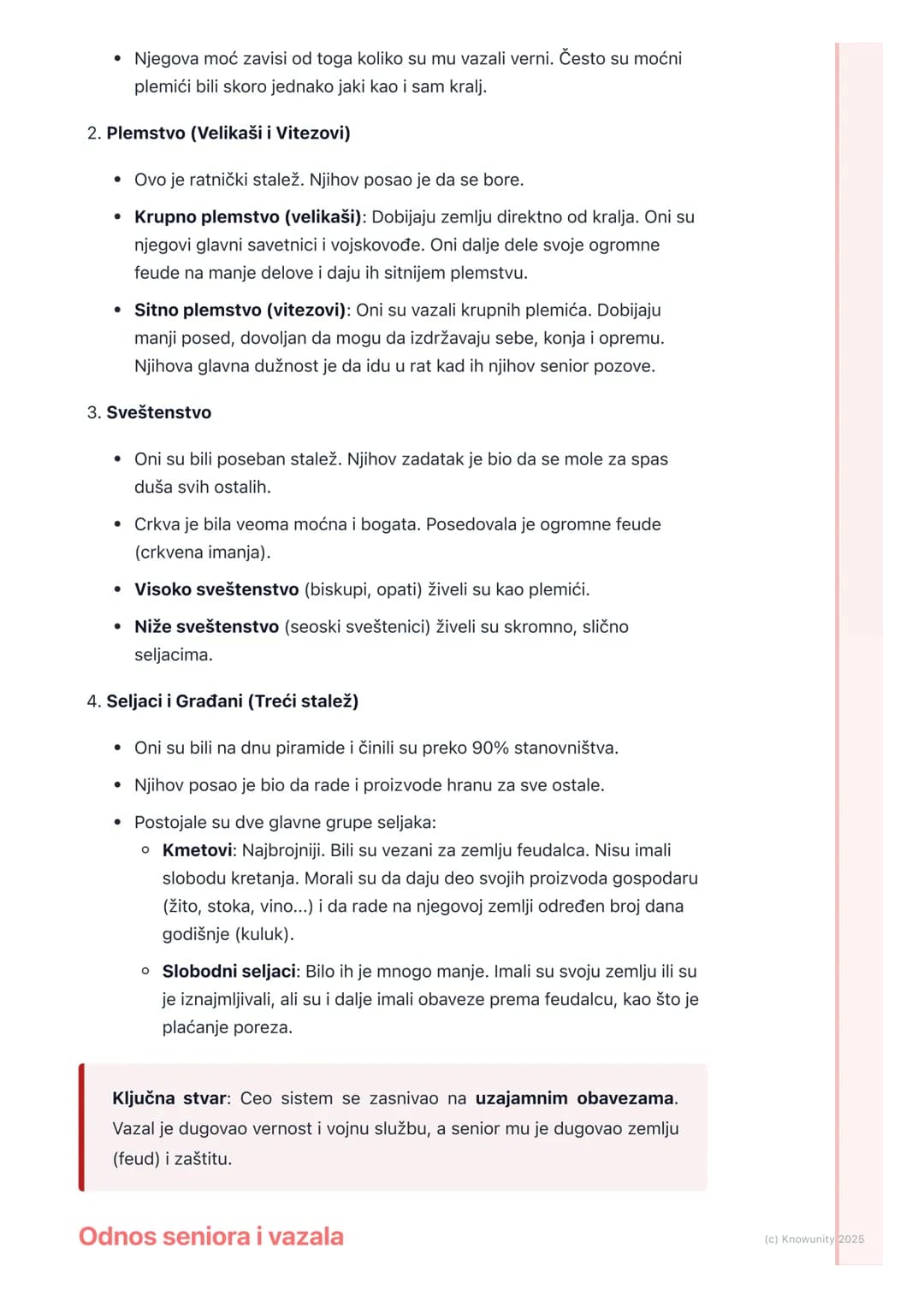 # Feudalizam – kako je bilo
organizovano društvo
Šta je feudalizam?
Feudalizam je način na koji je bilo organizovano društvo u srednjem ve