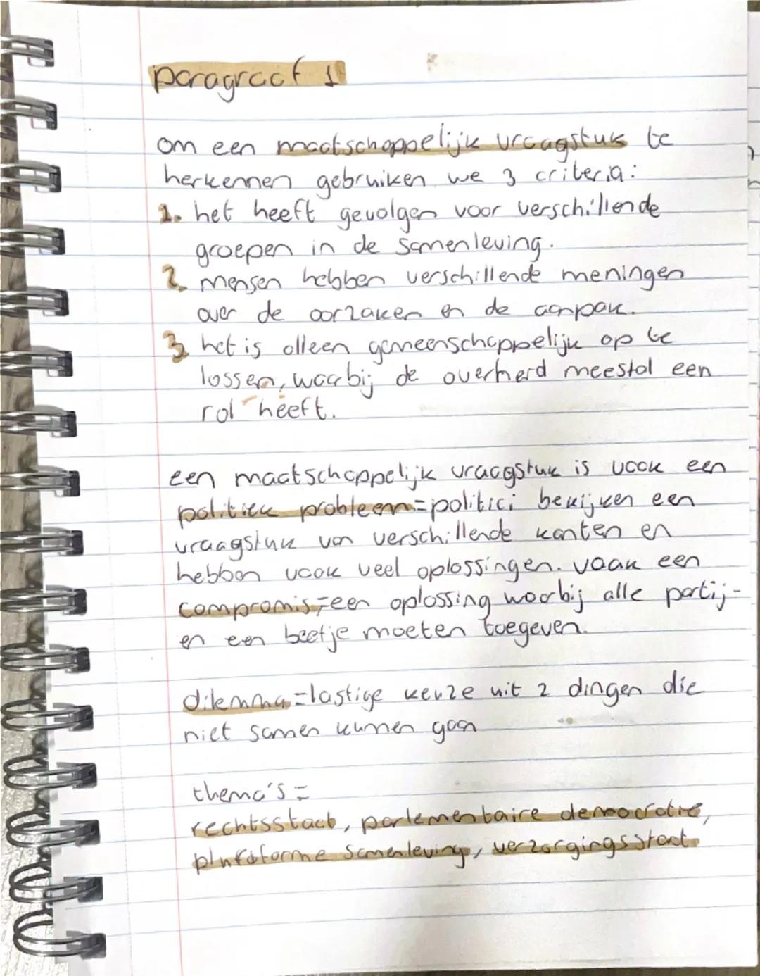 Maatschappijleer samenvatting