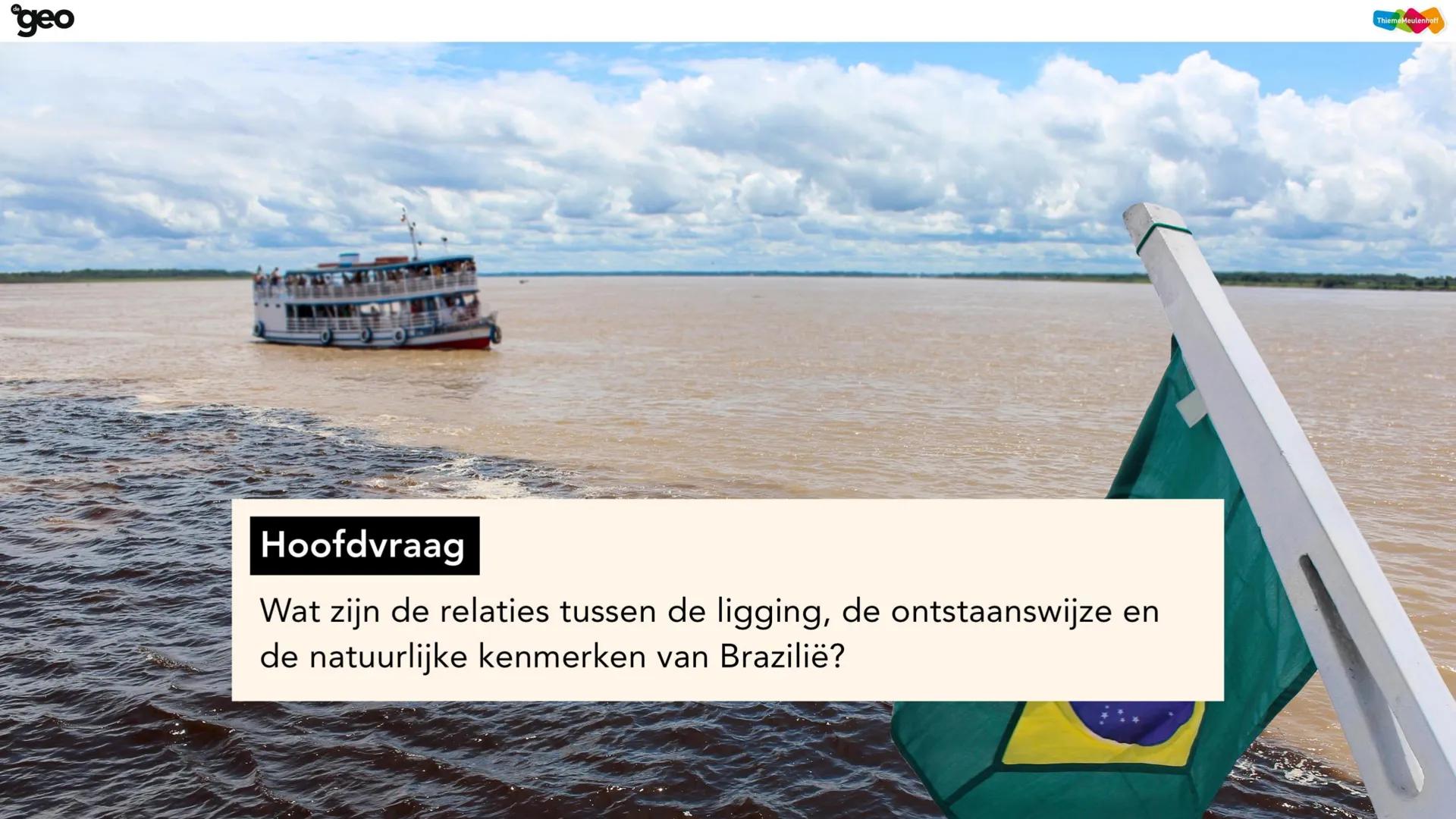 geo Ontwikkelingsland | Brazilië | havo bovenbouw CE 2025 ev
Natuurlijk
Brazilië
FORDEM E PROGRESSO
CE
ThiemeMeulenhoff geo
# Hoofdvraa