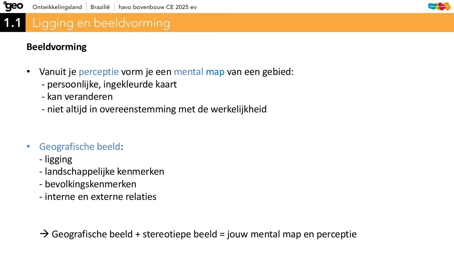 geo Ontwikkelingsland | Brazilië | havo bovenbouw CE 2025 ev
Natuurlijk
Brazilië
FORDEM E PROGRESSO
CE
ThiemeMeulenhoff geo
# Hoofdvraa