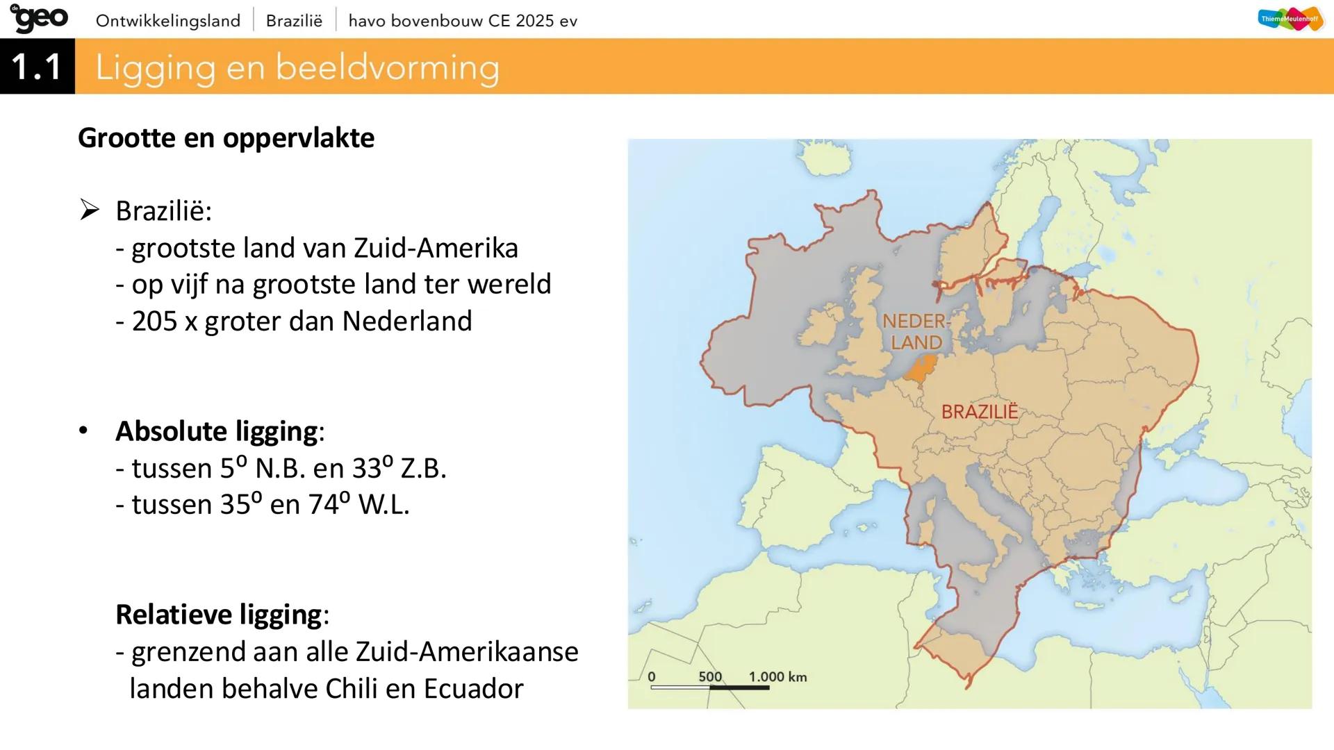geo Ontwikkelingsland | Brazilië | havo bovenbouw CE 2025 ev
Natuurlijk
Brazilië
FORDEM E PROGRESSO
CE
ThiemeMeulenhoff geo
# Hoofdvraa