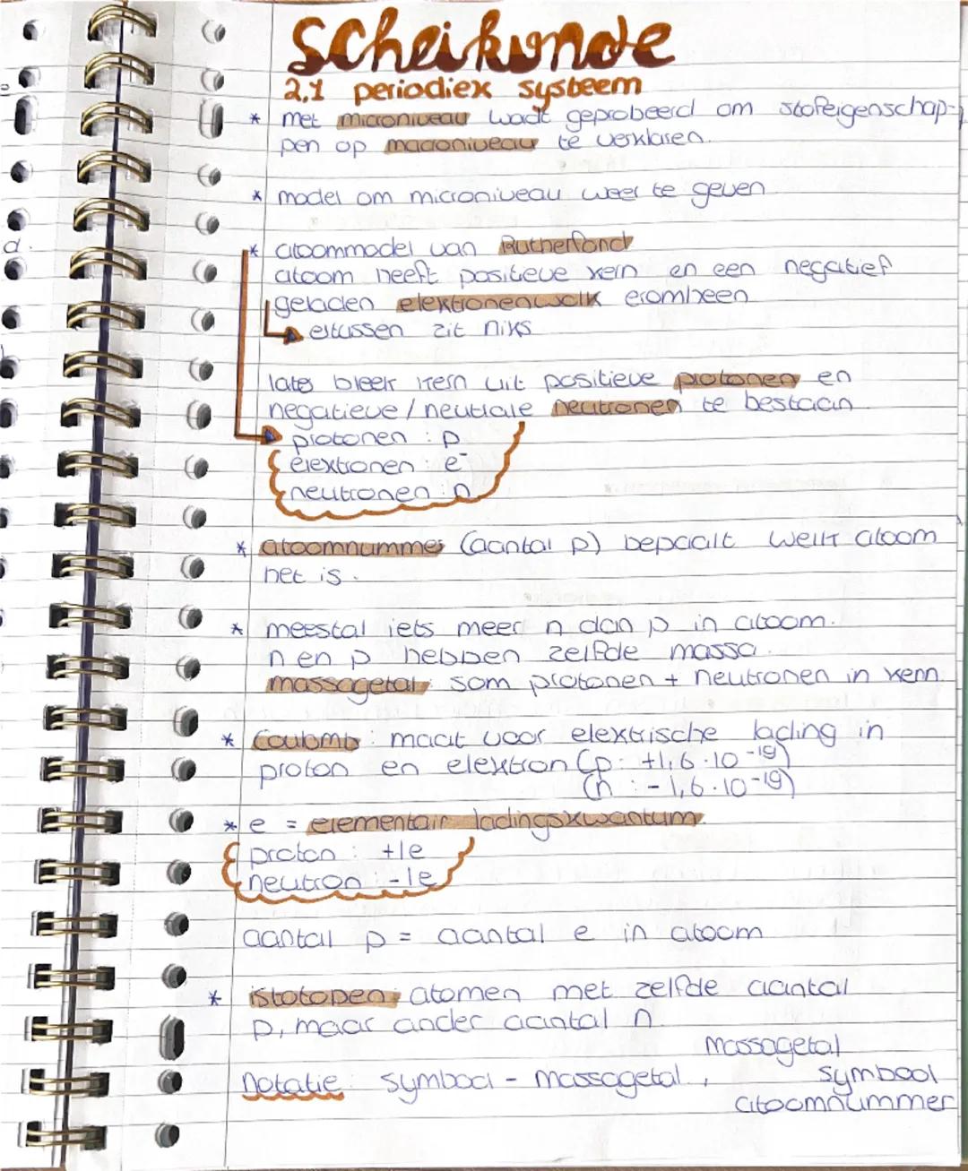 Havo 4 scheikunde, hoodstuk 2