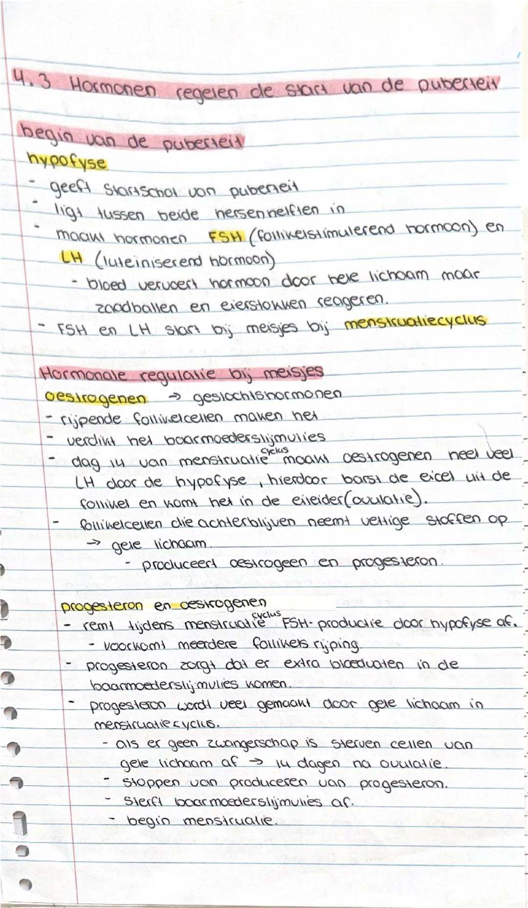Biologie
4.1 van eicel tot baby
bevruchting
1 eens per maand komt er uit beide eierstokken een eicel urij
de eisprong of ovulatie.
2 De eice