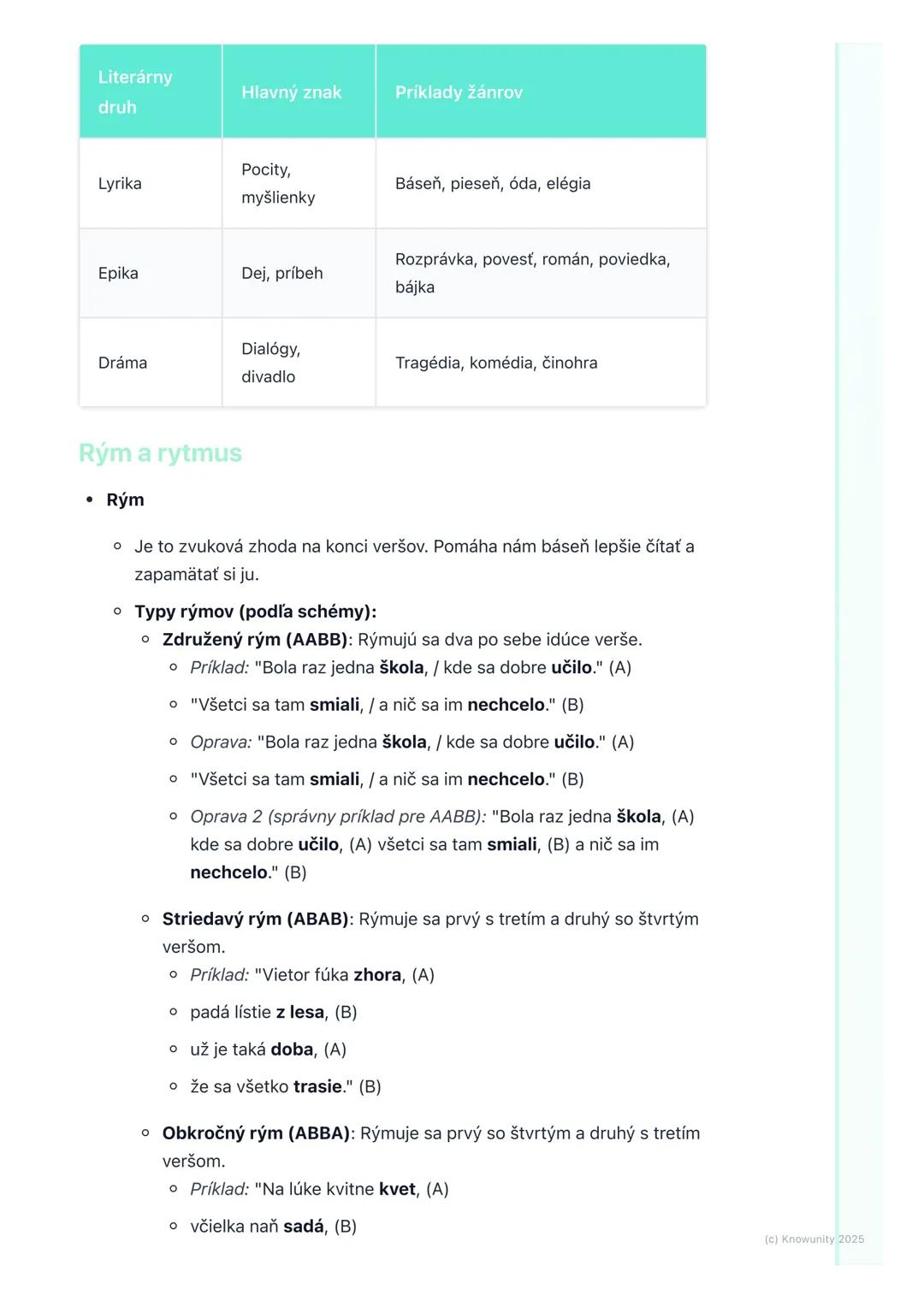 # Opakovanie literárnych
pojmov
Úvod do opakovania literárnych pojmov
Ahojte! Pripravujem si poznámky na písomku z literatúry. Musíme si z