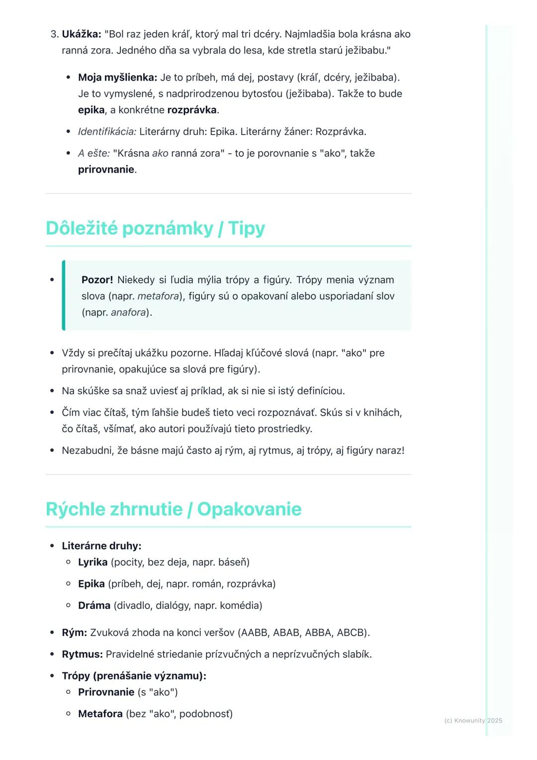 # Opakovanie literárnych
pojmov
Úvod do opakovania literárnych pojmov
Ahojte! Pripravujem si poznámky na písomku z literatúry. Musíme si z