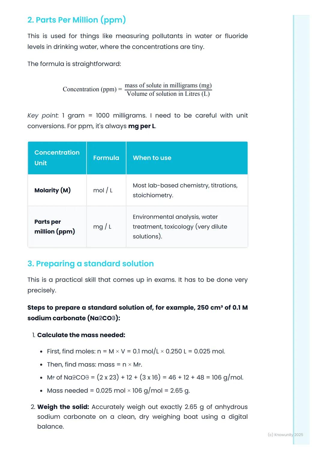 # Concentration of Solutions
## Introduction to concentration
Concentration is just a way of measuring how much 'stuff' (a solute) is
diss
