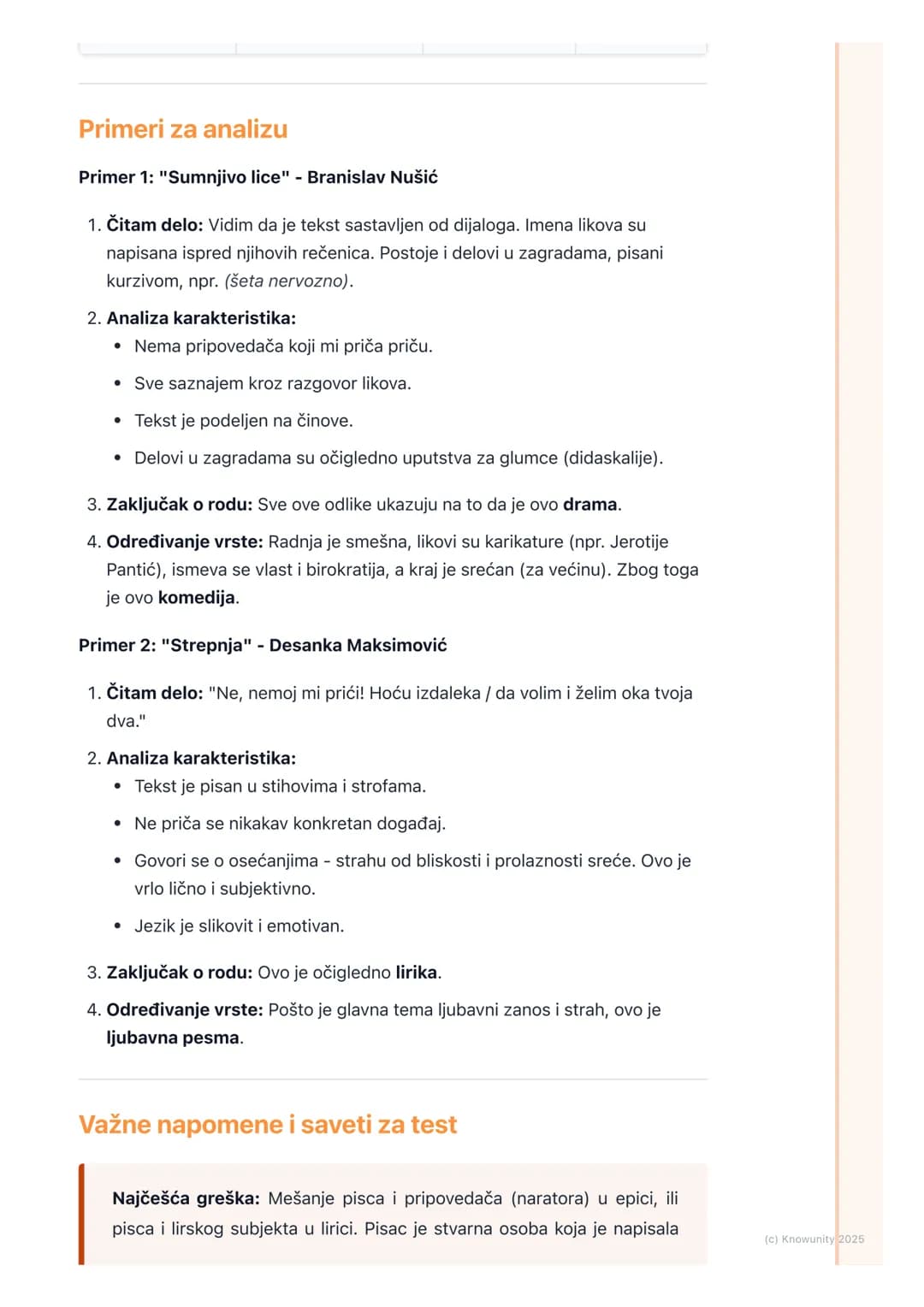 # Književni rodovi i vrste
Uvod u književne rodove
Sva književna dela se prema svojim osobinama dele u tri velike grupe. Te grupe
se zovu