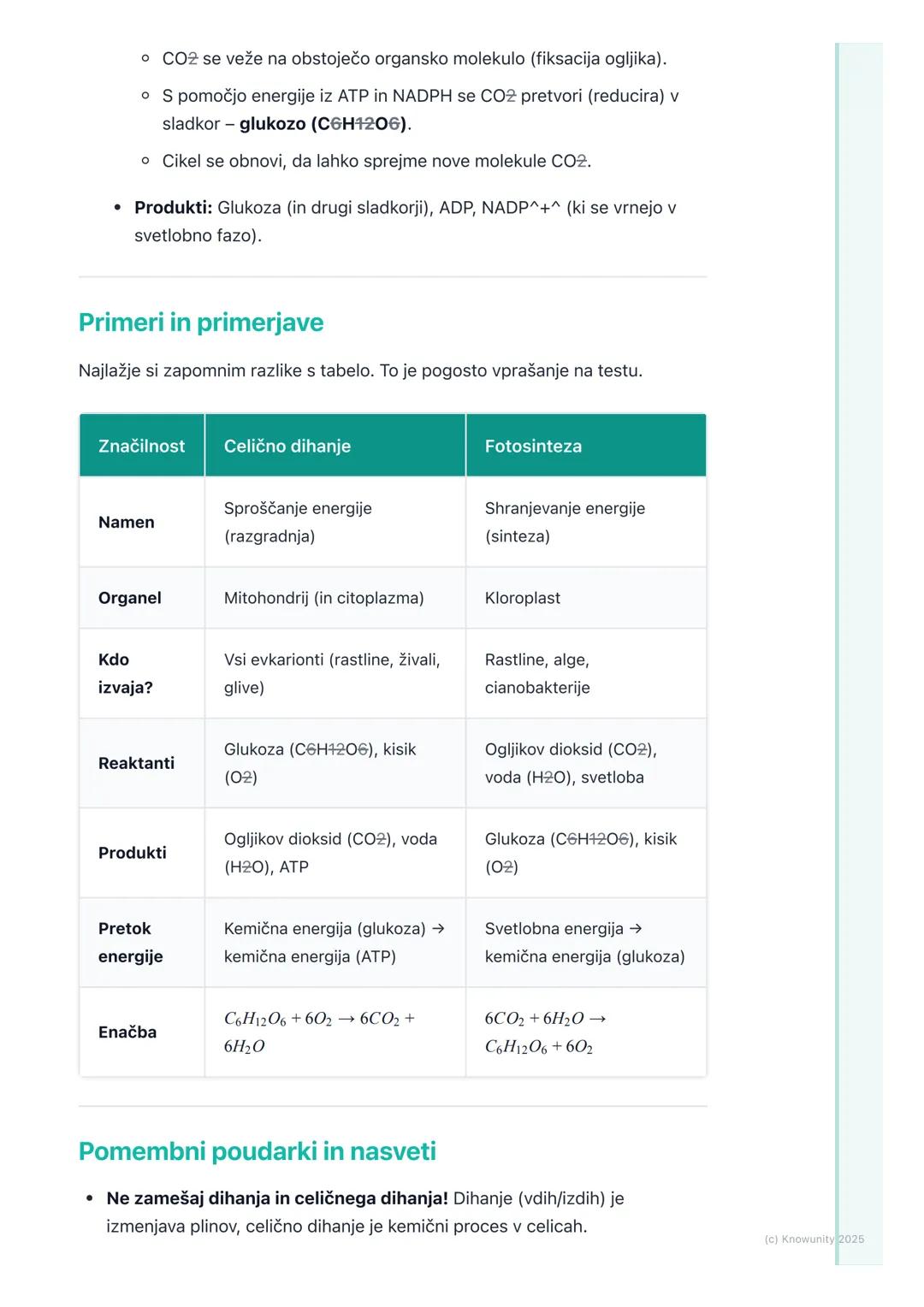 # Celično dihanje in fotosinteza
Pregled in uvod
Celično dihanje in fotosinteza sta dva ključna procesa za življenje na Zemlji.
Gre za pro