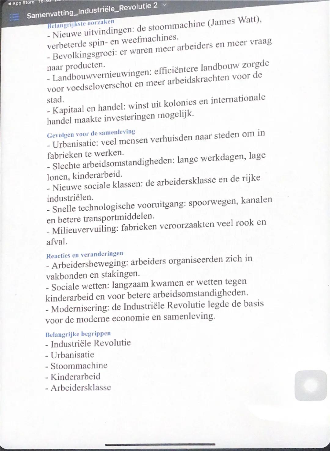 App
Samenvatting_Industriële_Revolutie 2
Samenvatting - De Industriële Revolutie
Wat was de Industriële Revolutie?
De Industriële Revolutie