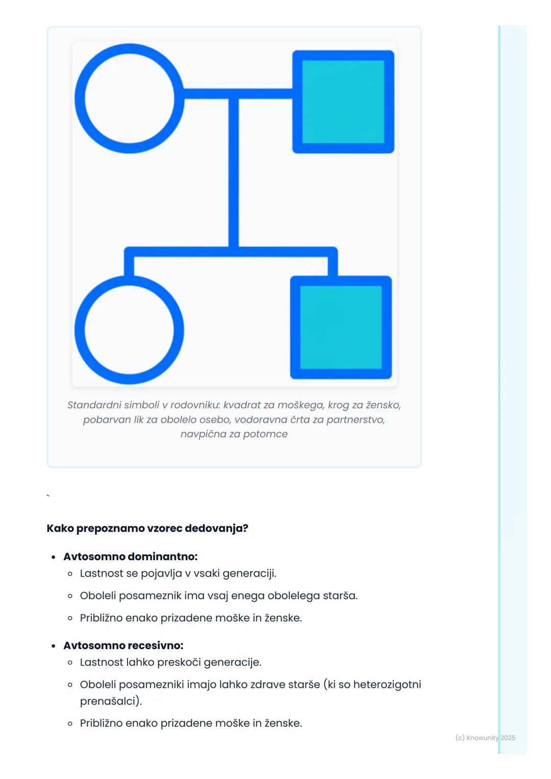# Človeška genetika in
biotehnologija
Človeška genetika - osnove
Človeška genetika preučuje dedovanje lastnosti pri ljudeh. To vključuje
v