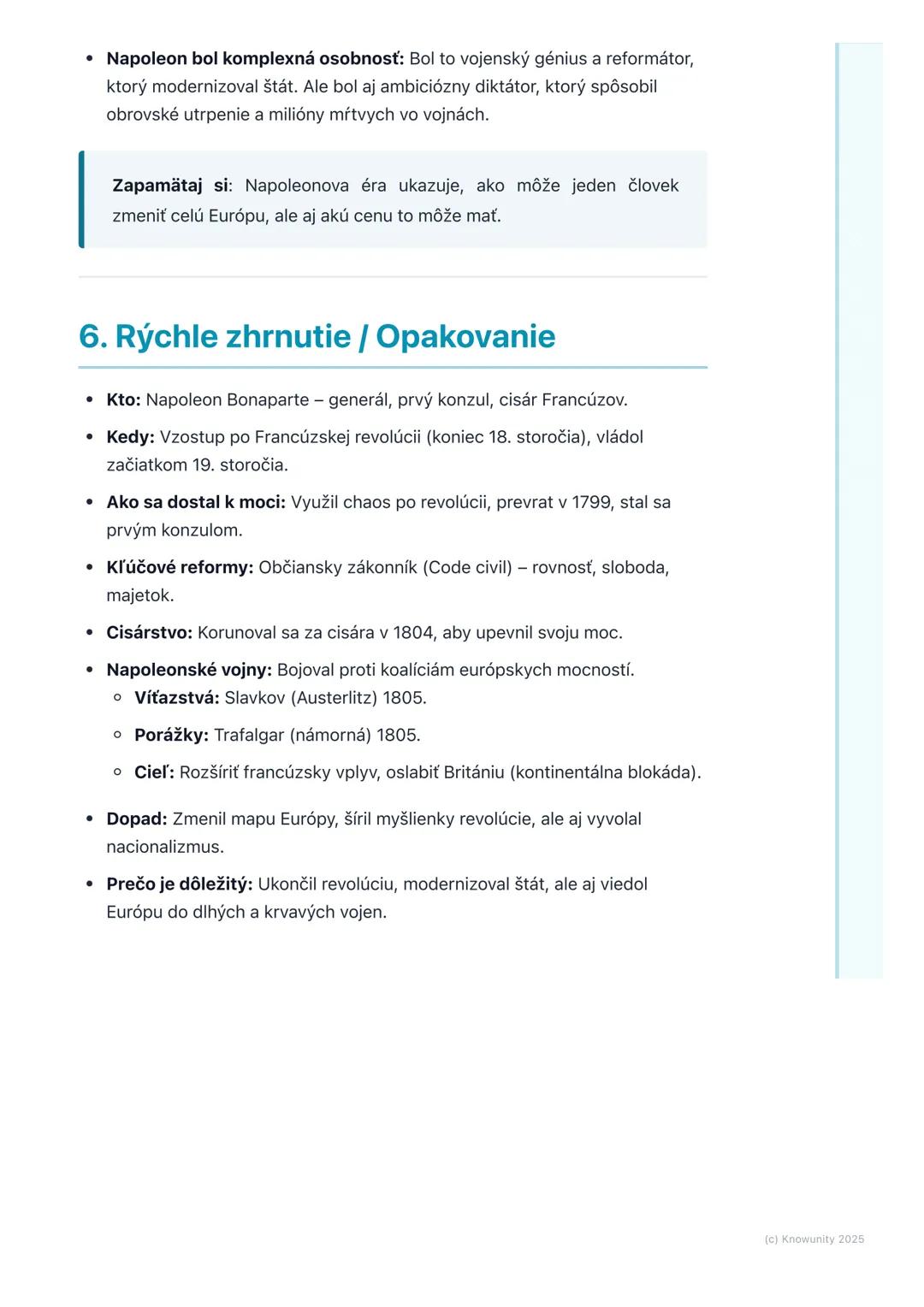 # Napoleon Bonaparte a jeho
vzostup
1. Prehľad / Úvod
Takže, dnes sa ideme pozrieť na Napoleona Bonaparteho. Je to jedna z
najdôležitejšíc