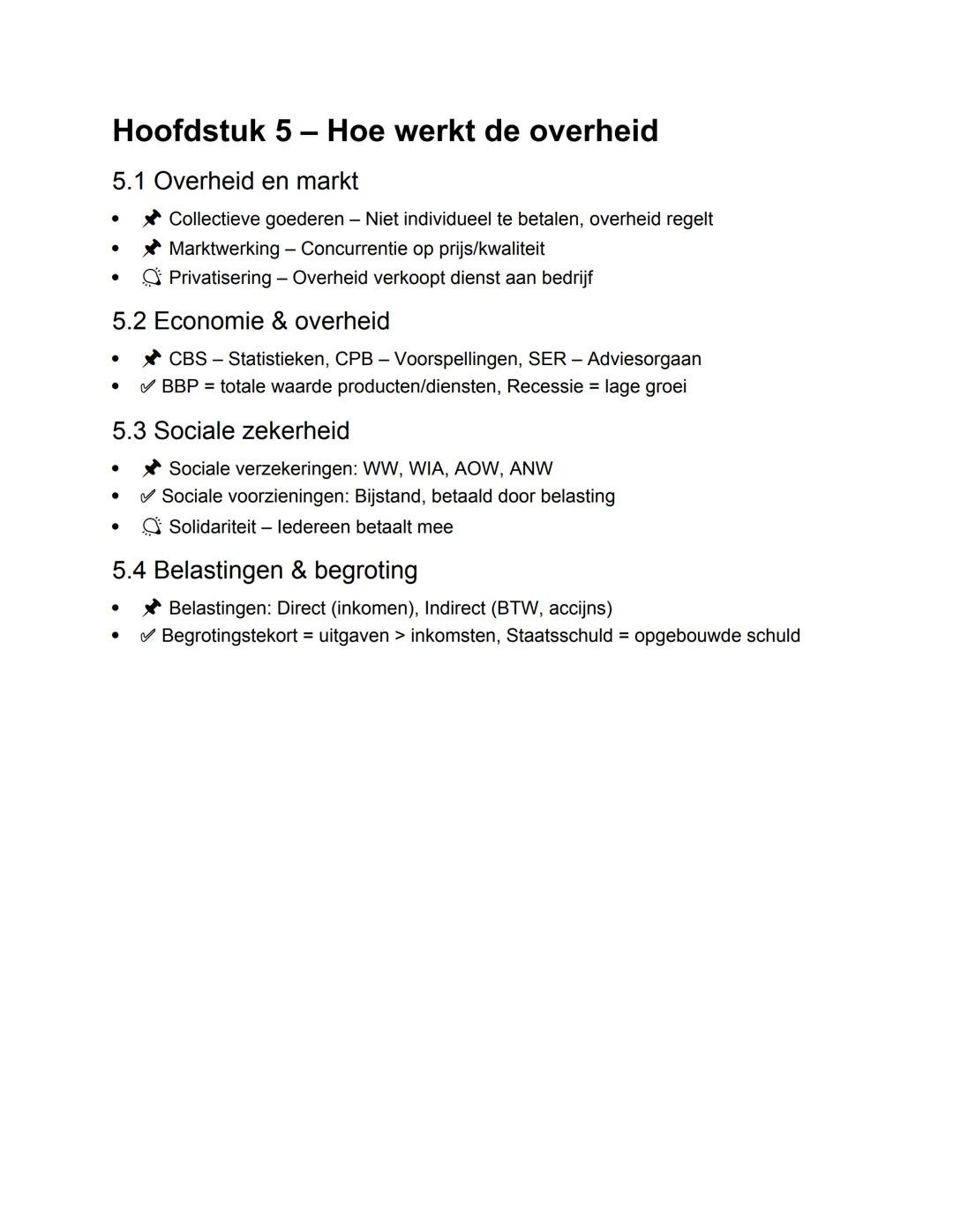 # Samenvatting Hoofdstuk 4 & 5
# Hoofdstuk 4 - Arbeid en Werk
4.1 Arbeid en werk
- Minimumloon - Wettelijk minimum bedrag dat je moet v