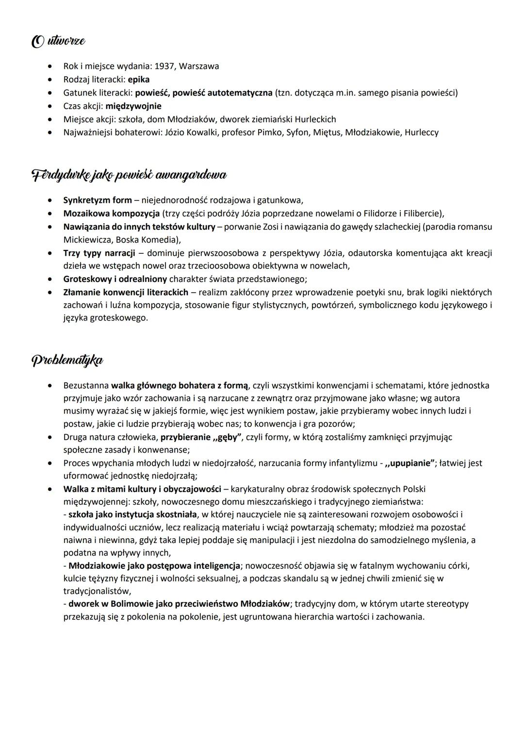 # Ferdydurke
autorze
Witold Gombrowicz (1904-1969) - awangardowy powieściopisarz, dramaturg, nowelista
i autor prozy eseistycznej. Urodził