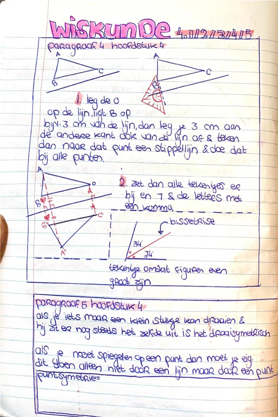 # WISKUNDE 4/2/3/415
paragraafi hoofdstuki
gestrekte hoek
Rechte
hoek
Scherpe
hoek
Stompe
hoek
Volle
hoek