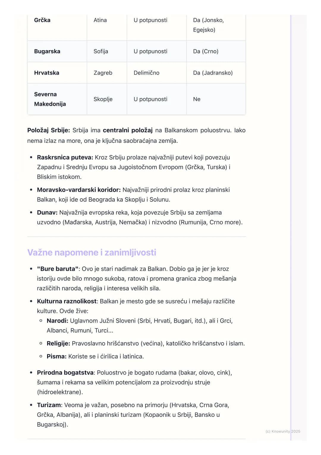 # Srbija kao deo Balkanskog
poluostrva
Uvod - Šta je Balkansko poluostrvo?
Balkansko poluostrvo je veliki deo kopna u jugoistočnoj Evropi.