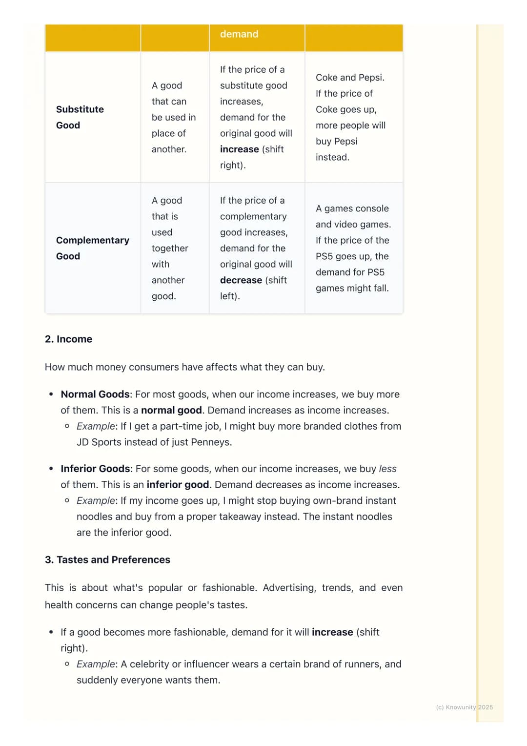 # Factors Affecting Demand
Introduction to factors affecting demand
Demand is not just about the price of a good. While the Law of Demand