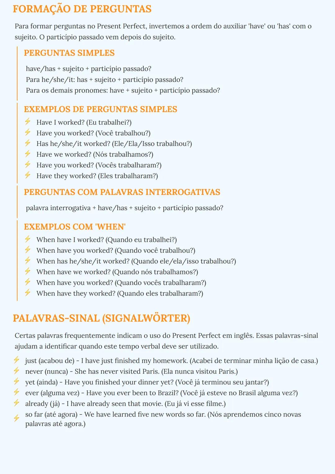 # PRESENTE PERFEITO EM INGLÊS
## INTRODUÇÃO AO PRESENTE PERFEITO
O Presente Perfeito (Present Perfect) é um tempo verbal em inglês que con