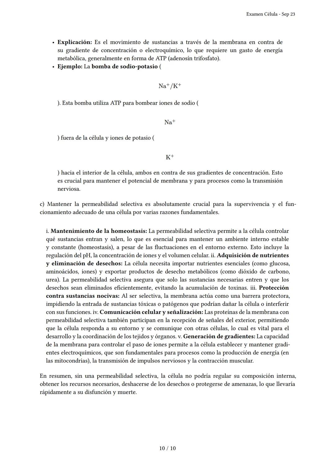 Examen Célula
Generado por Knowunity - Sep 23
Descripción: Este examen cubre la estructura, función y organización de la célula.
¡Buena s
